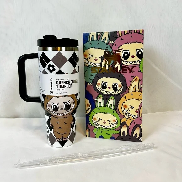 New Stanley Labubu 40 Ounce Quencher H2O Tumbler - Picture 1 of 10